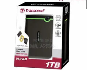 Authentic Transcend External Drive 1TB(Black) 