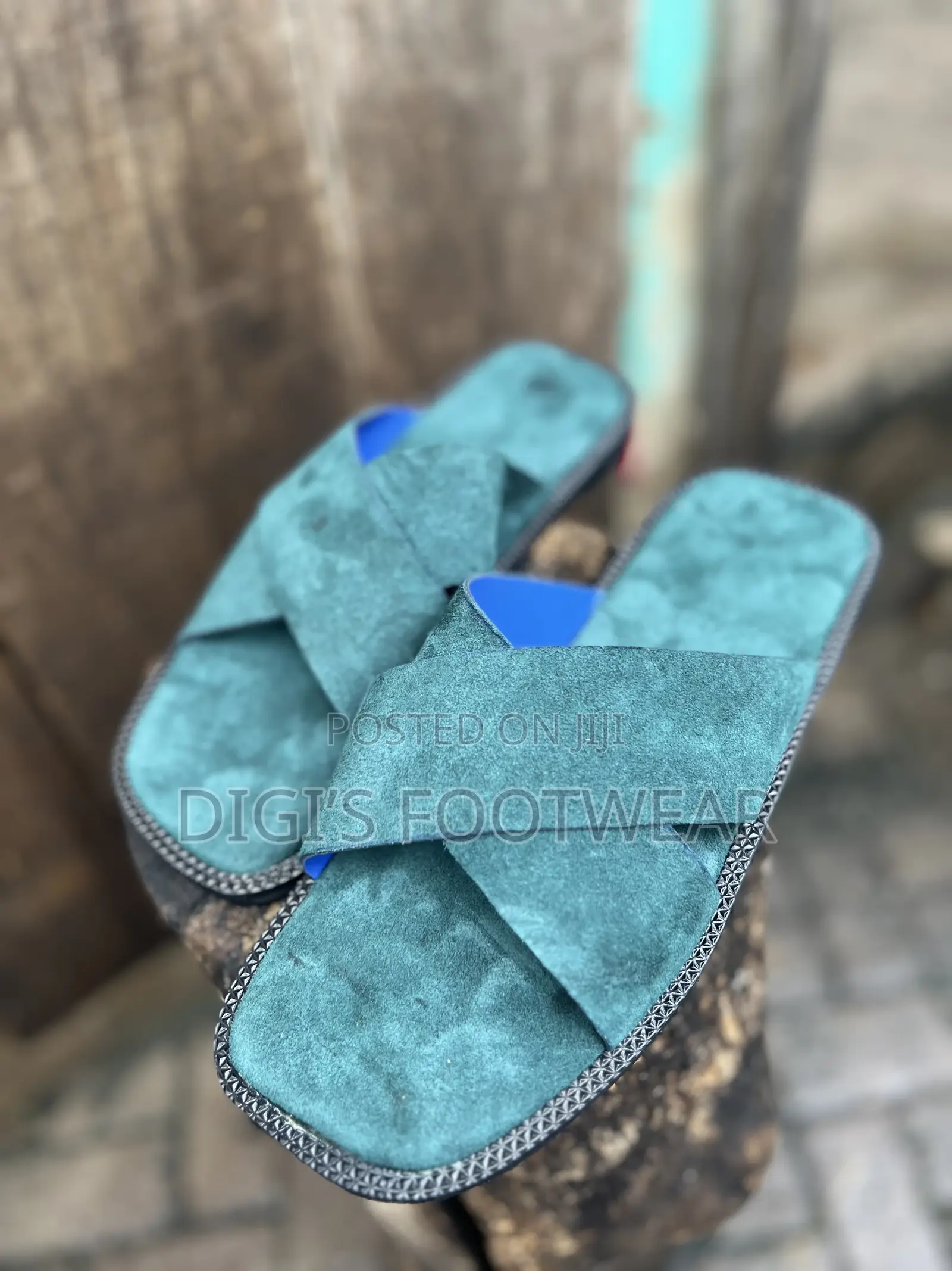 Green Opex Suede Slippers