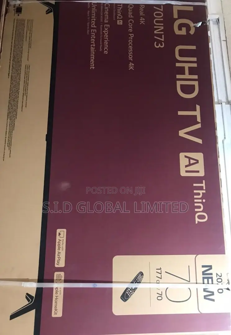 Proper 70" Un73 LG Uhd TV With Thinq Ai