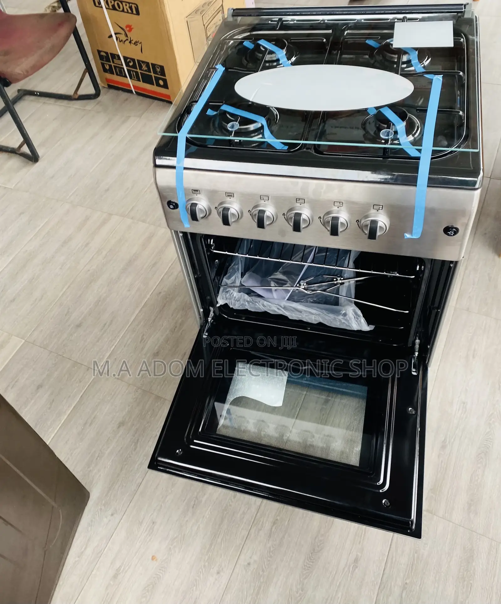 Shop Ferre 60x60 4 Gas Burner With Oven and Grill(Gray) 