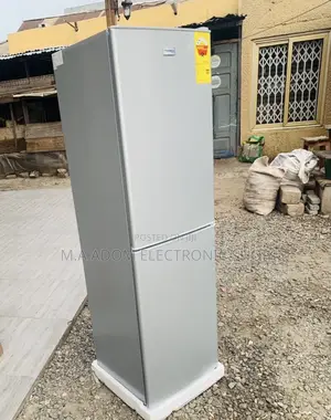 Brand New Nasco D2-20 Double Door Electric Fridge(Gray) 