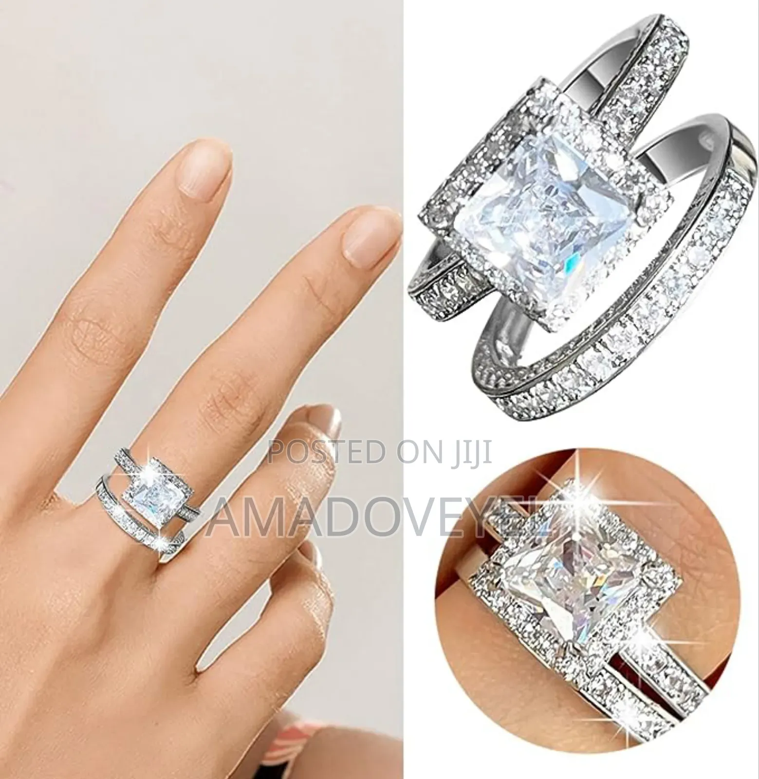 2 Pieces Luxury Ring For Ladies