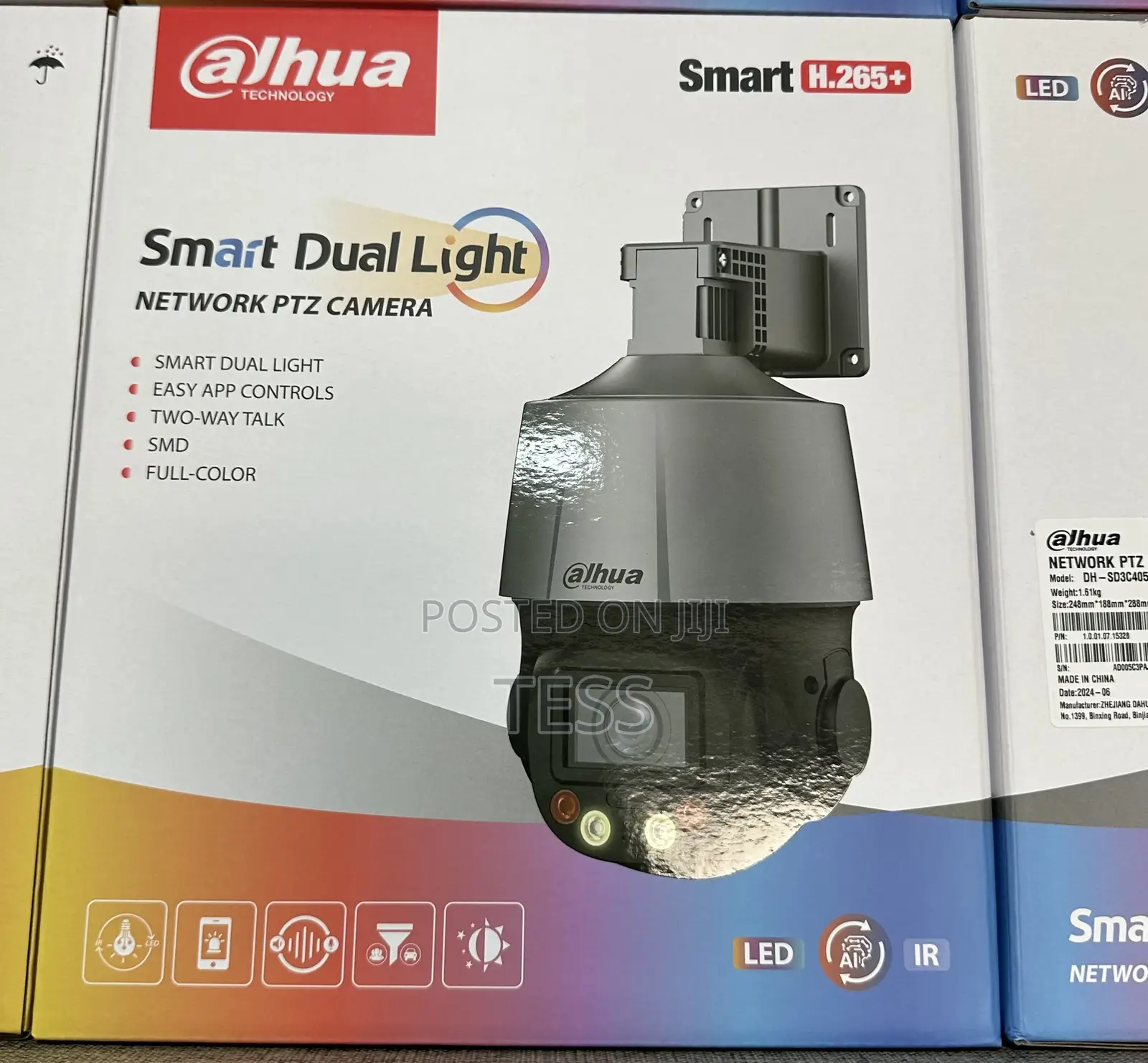 Dahua IP PTZ 4MP 5x Zoom Dual Light DH-SD3C405DB-GNY-A-PV