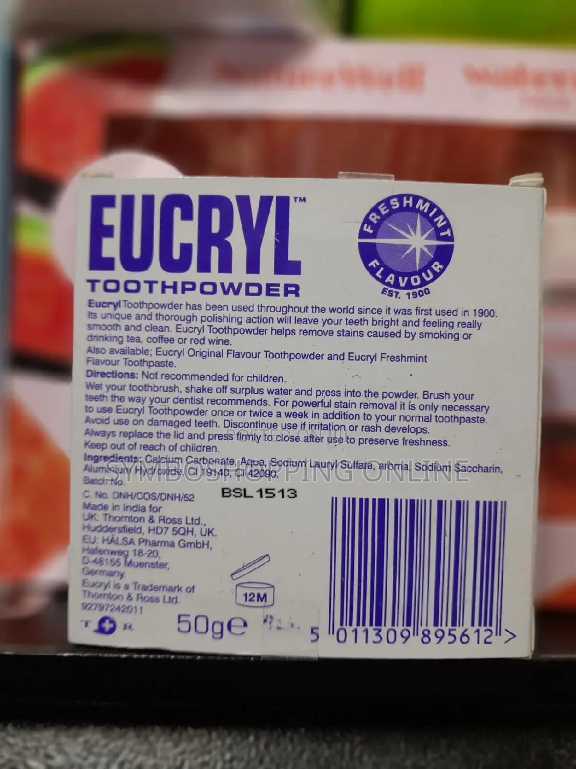 Eucryl Toothpowder Freshmint Flavour