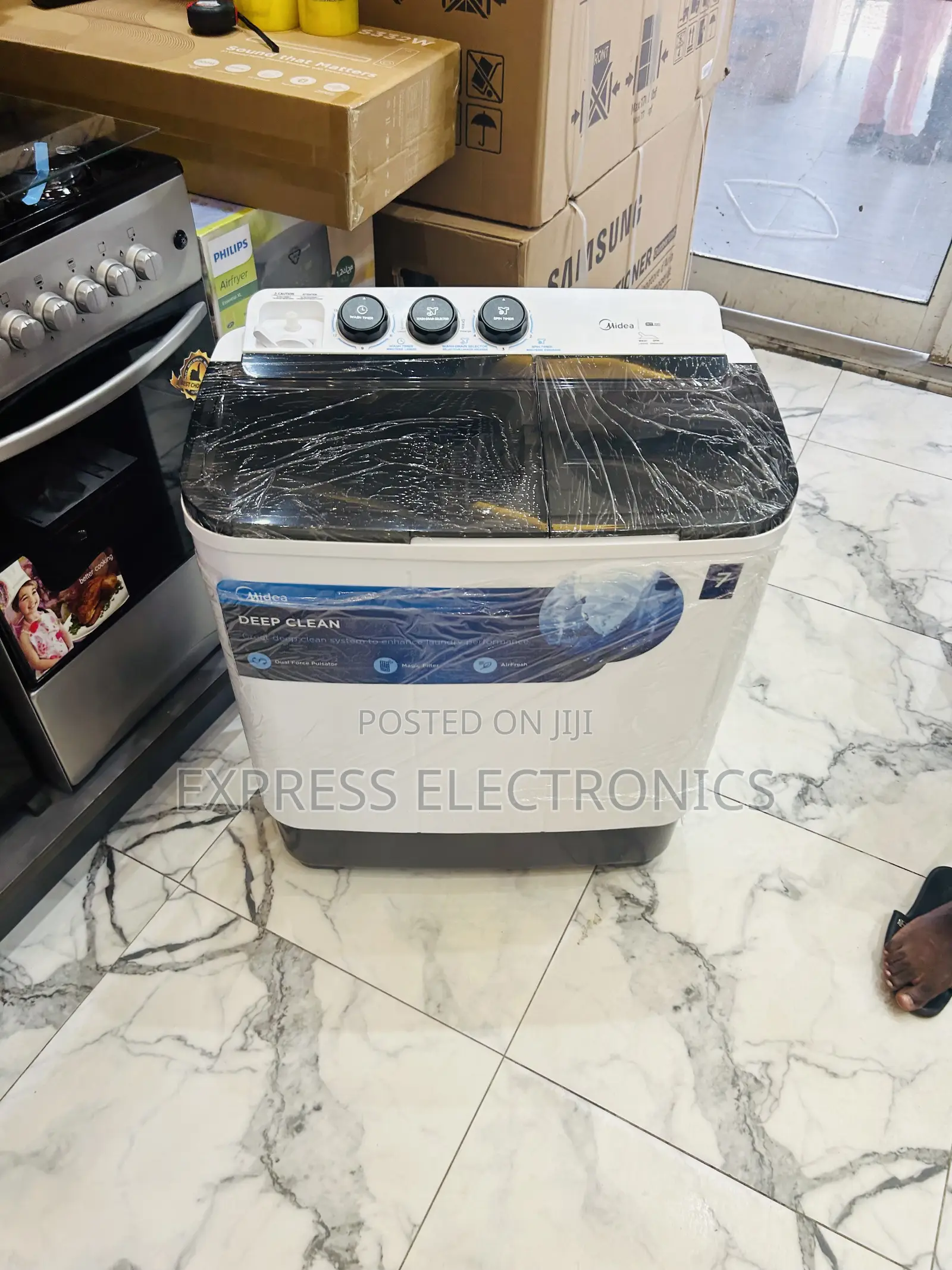 Rich  New White Washing Machine 12kg Midea