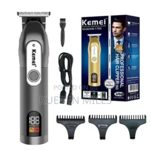 Stainless Steel Kemei Beard Trimmer Hair Clipper Machine