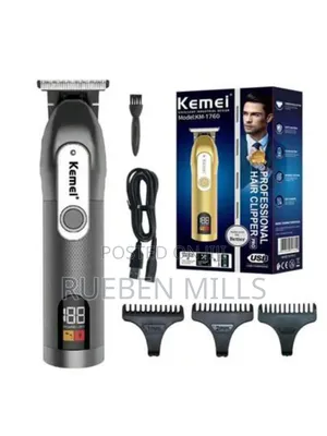USB Rechargeable Kemei KM-1760 Sakora Machine Beard Trimmer