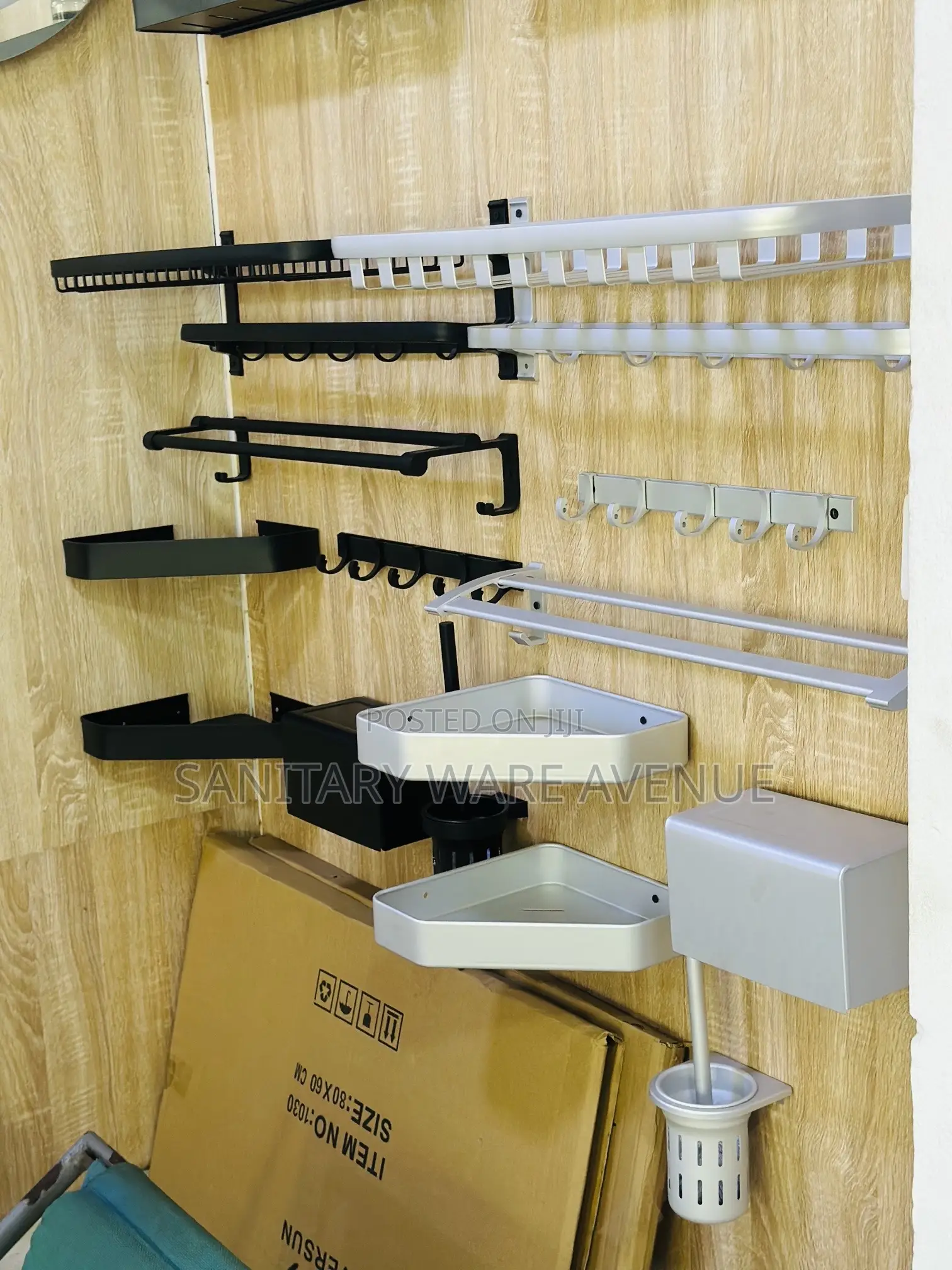 Black Bathroom Accessories - Grey Accessories- Shower Set