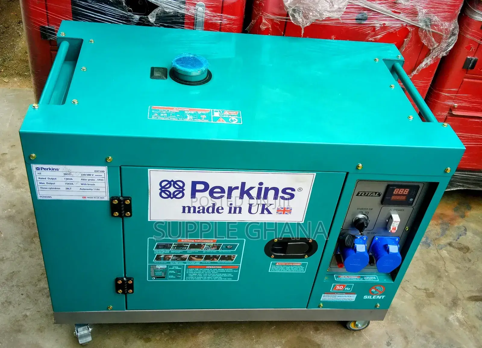 Genuine 15kva Generator Perkins Diesel 16500watt Generator