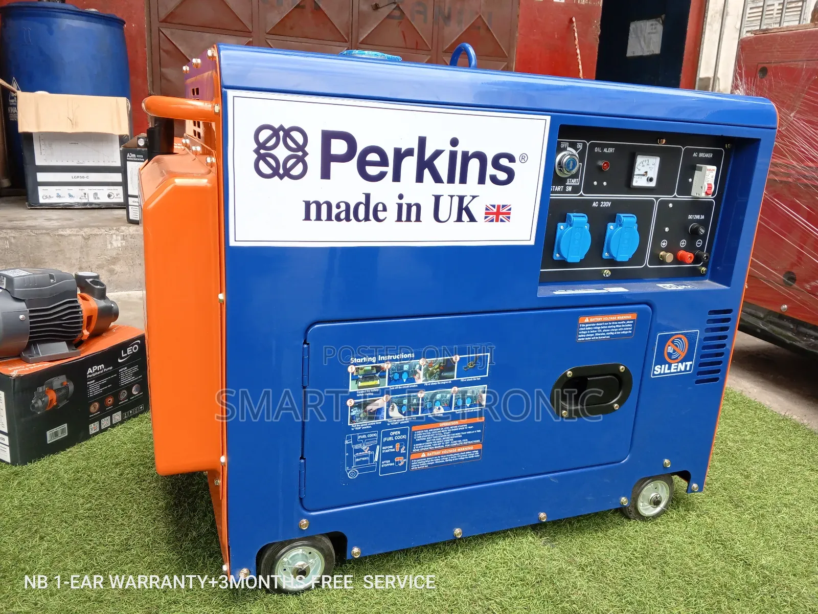 13HP Diesel Generator Perkins Silent 10kw 13000W Generator