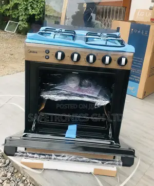 Durable Midea 60by60 Oven/Grill 4 Gas Burner