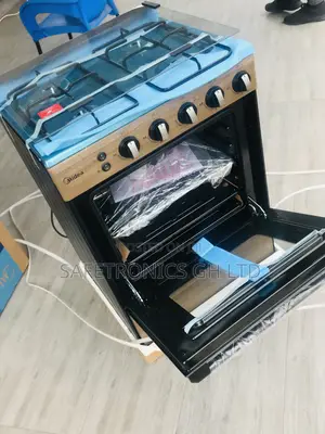 Neat Midea Wooden 4 Gas Burner Oven/Grill 60by60