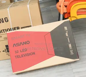 Sealed 32 Inch Smart Black Asano LED Tv