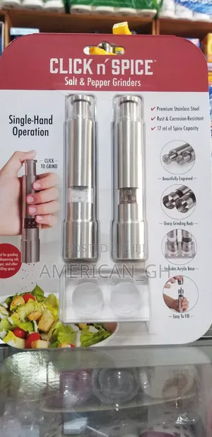 Click N’ Spice Salt and Pepper Grinder Set
