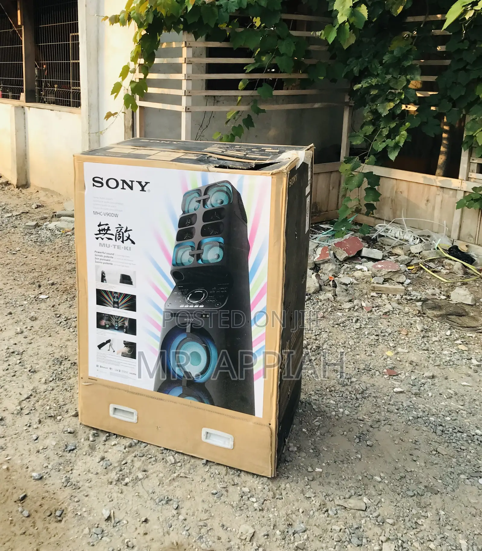 Original Sony MHC-V90DW Bluetooth Wireless Speaker(Black)