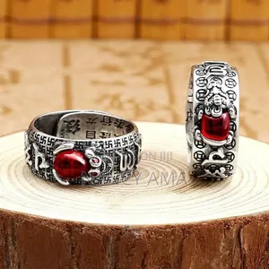 Obsidian Good Luck Ring