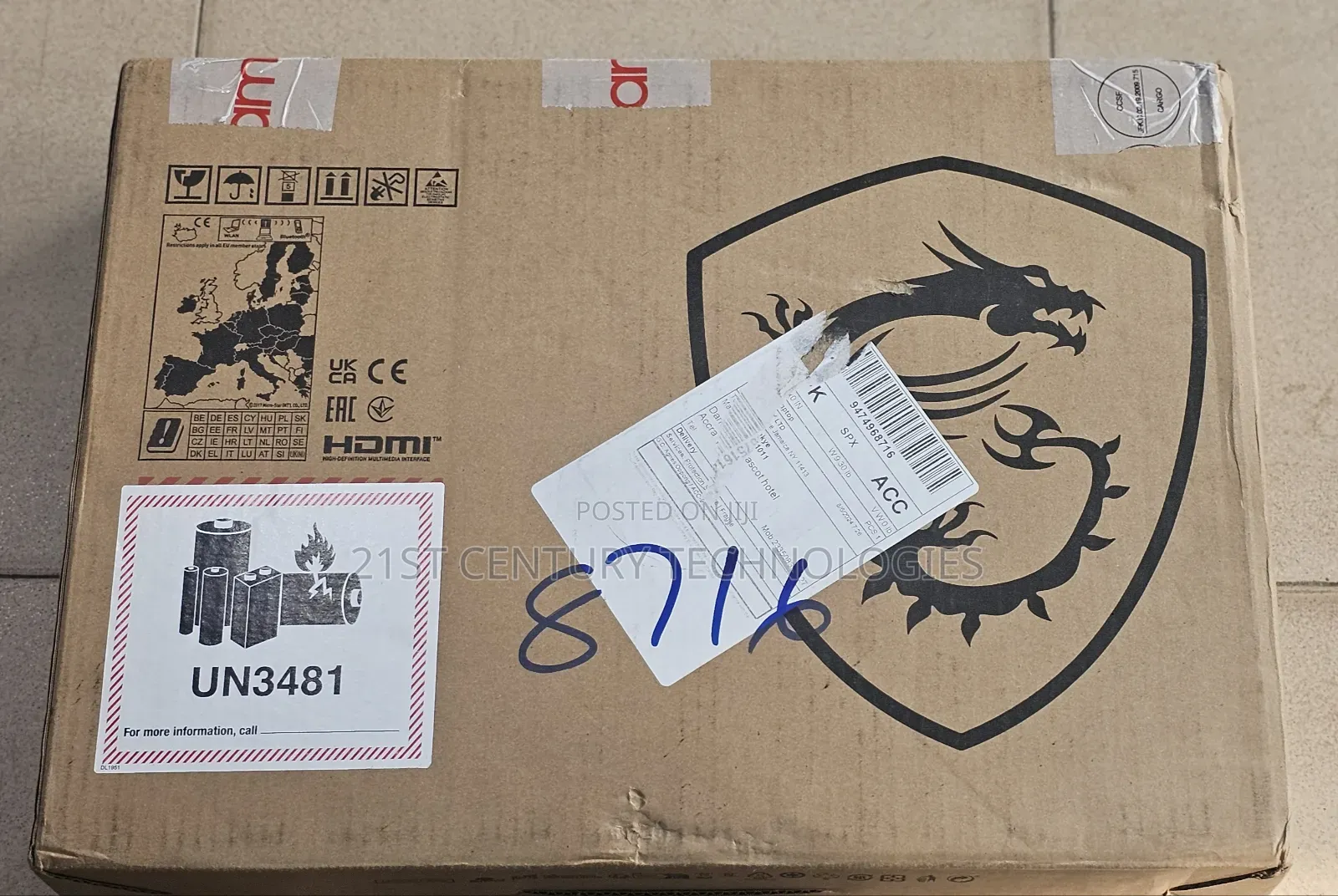 New Laptop MSI 32GB Intel SSD 1T