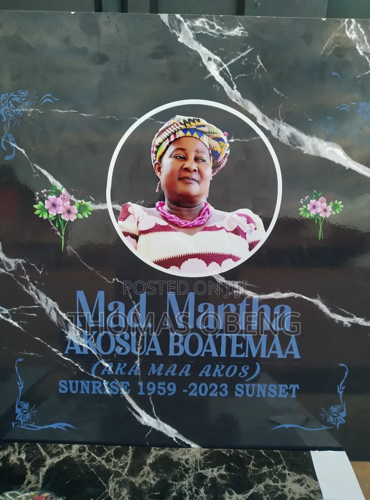 Headstone Plaque