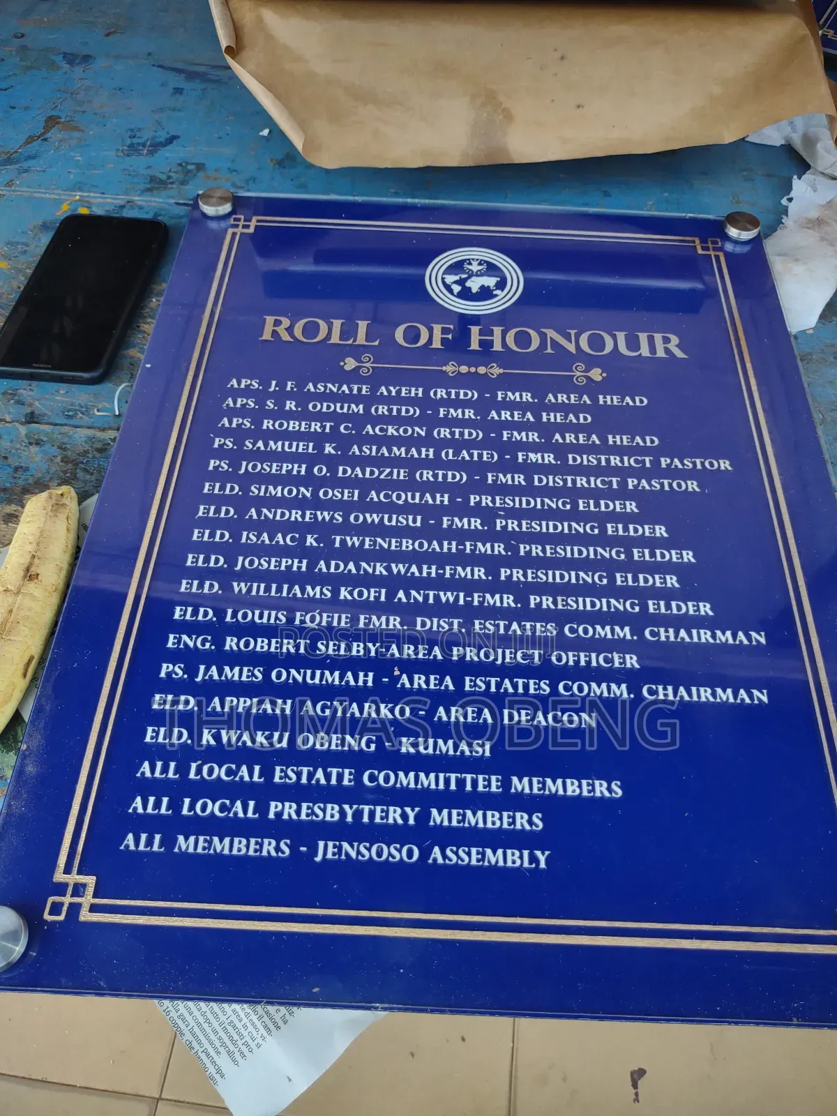 Headstone Plaque