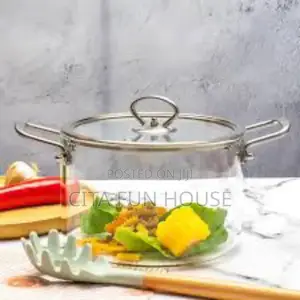 Heat Resistant Glass Cooking Pot