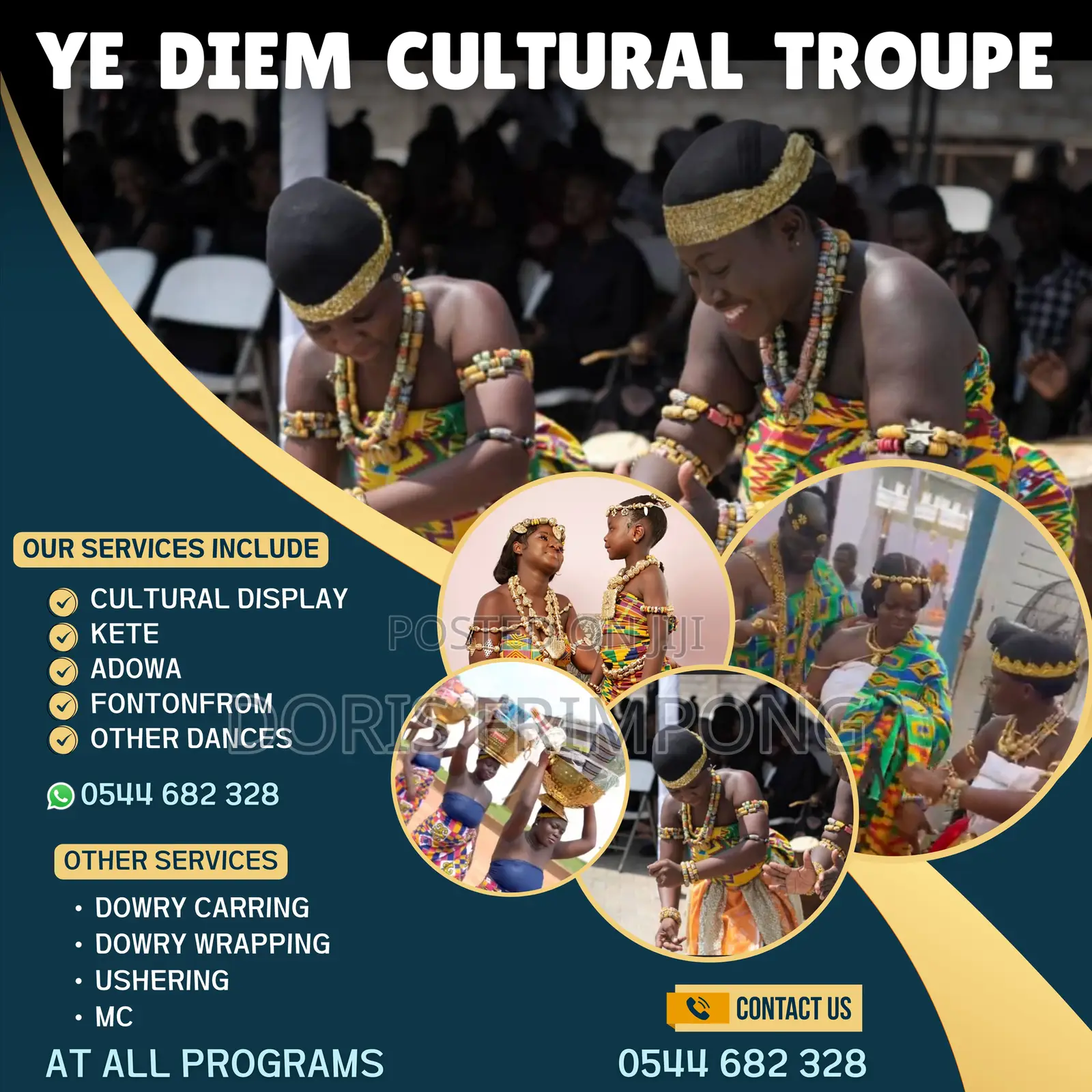 We Performed Kete,Adowa ,Others.Dowry Carrie’S At Events