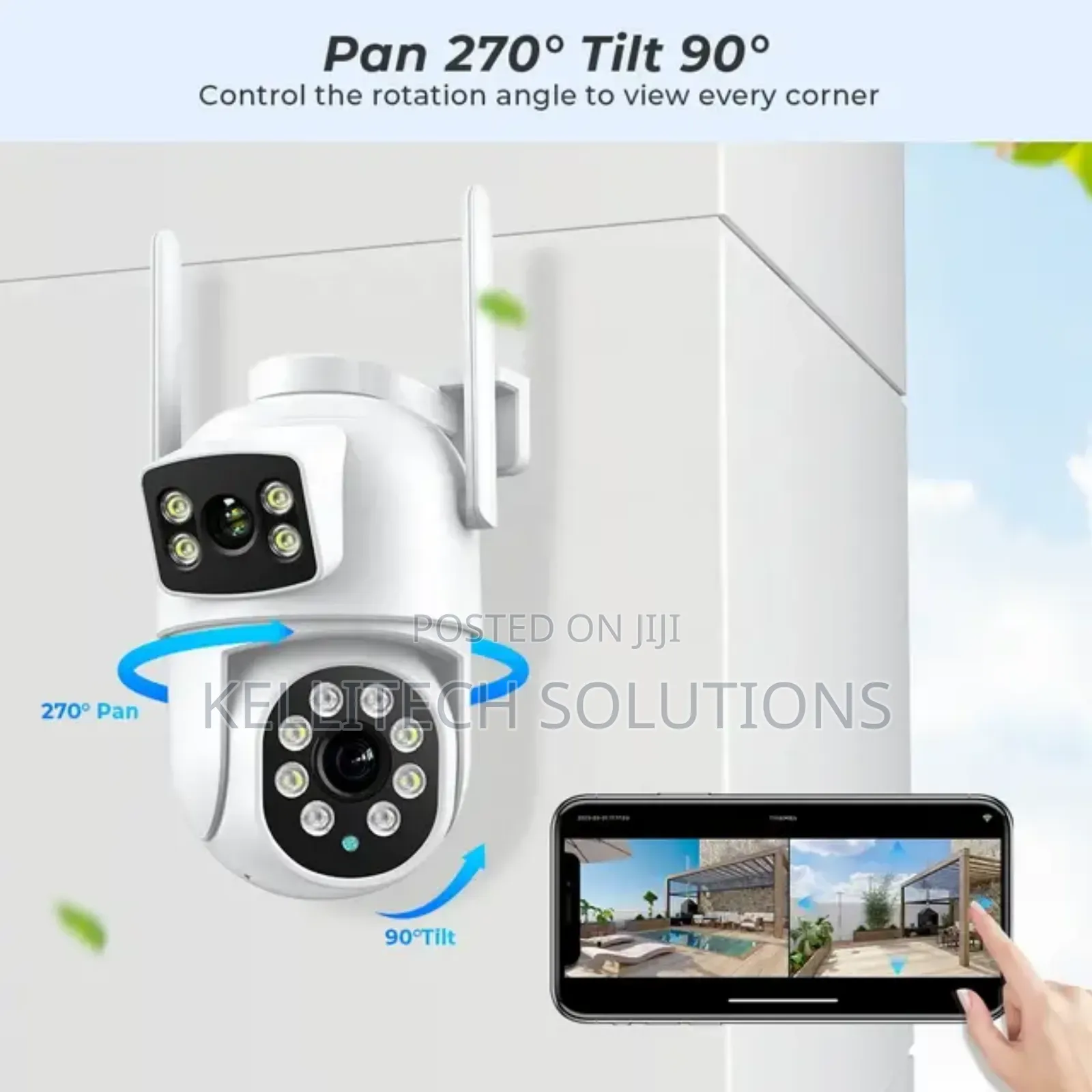 Alarmed Double Lens 6MP HD CCTV Camera