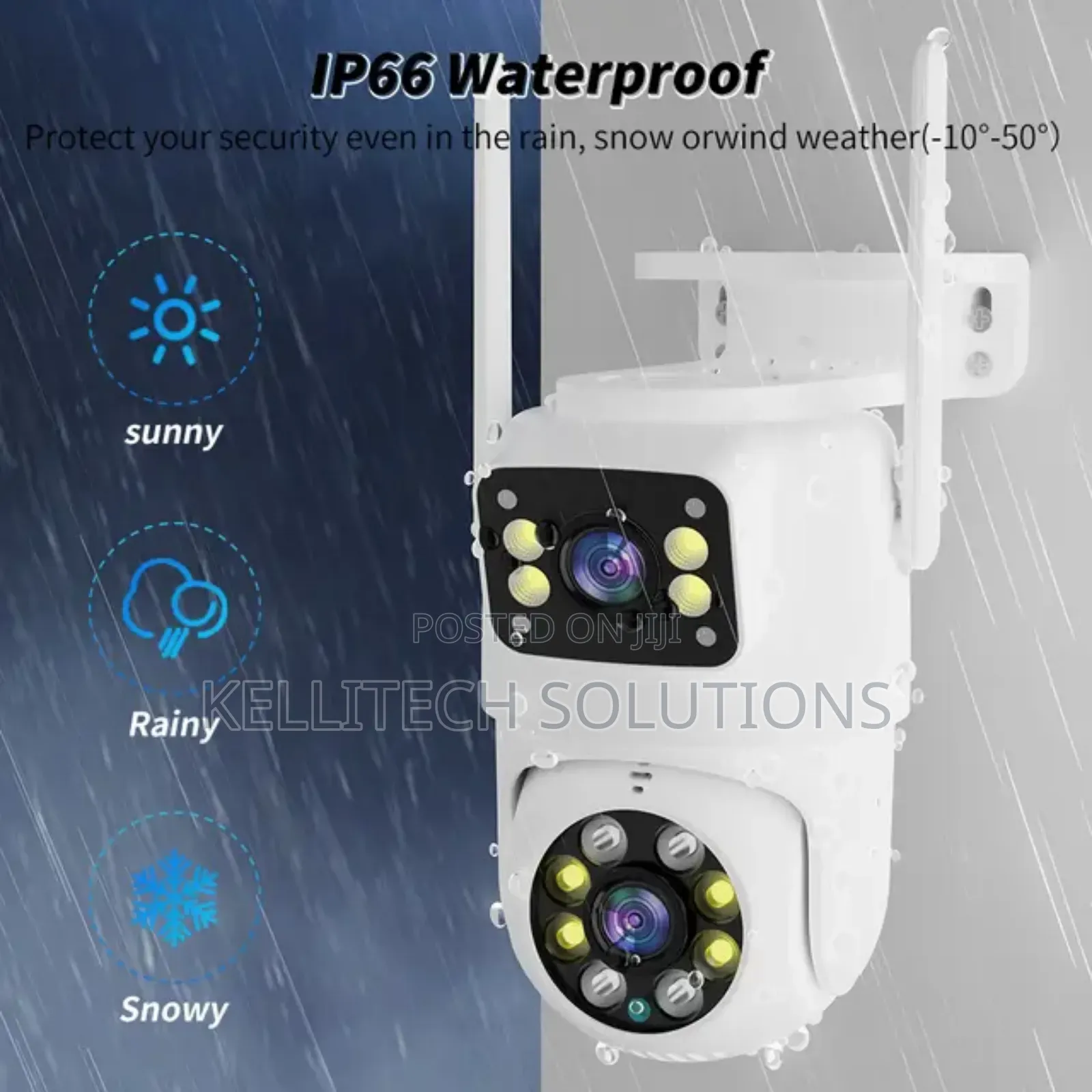 Alarmed Double Lens 6MP HD CCTV Camera