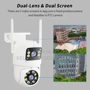 2in1 Double Lens Wireless CCTV Camera