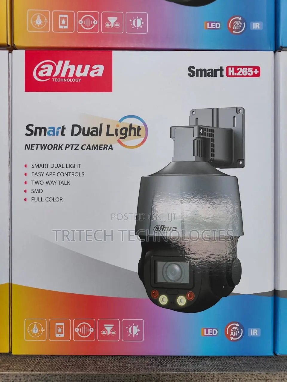 Dahua 4mp 5x Zoom Speaker Mic Ip Network PTZ Colorvu Camera
