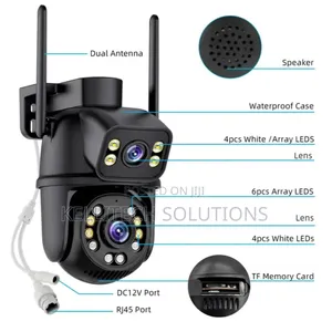 2in1 Double Lens 6MP CCTV Wifi Camera