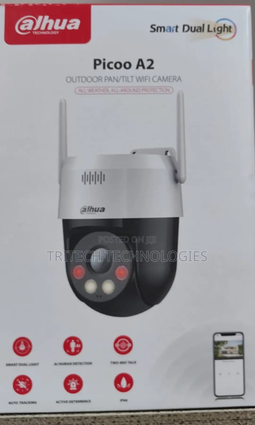 Dahua Network Camera Ip 3mp Wireless Camera Pt 360 Rotates Dh-P5ae-Pv
