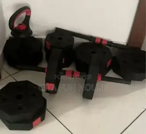 15kg Adjustable Dumbells With Kettlebell Set