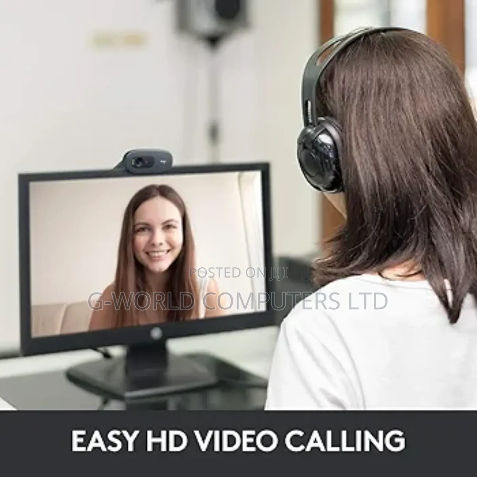 Logitech C270 Hd Webcam, 720p, Widescreen Hd