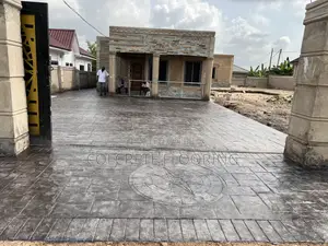Stamped Concrete Floor Construction