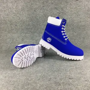 Original Timberland Boots Blue and White
