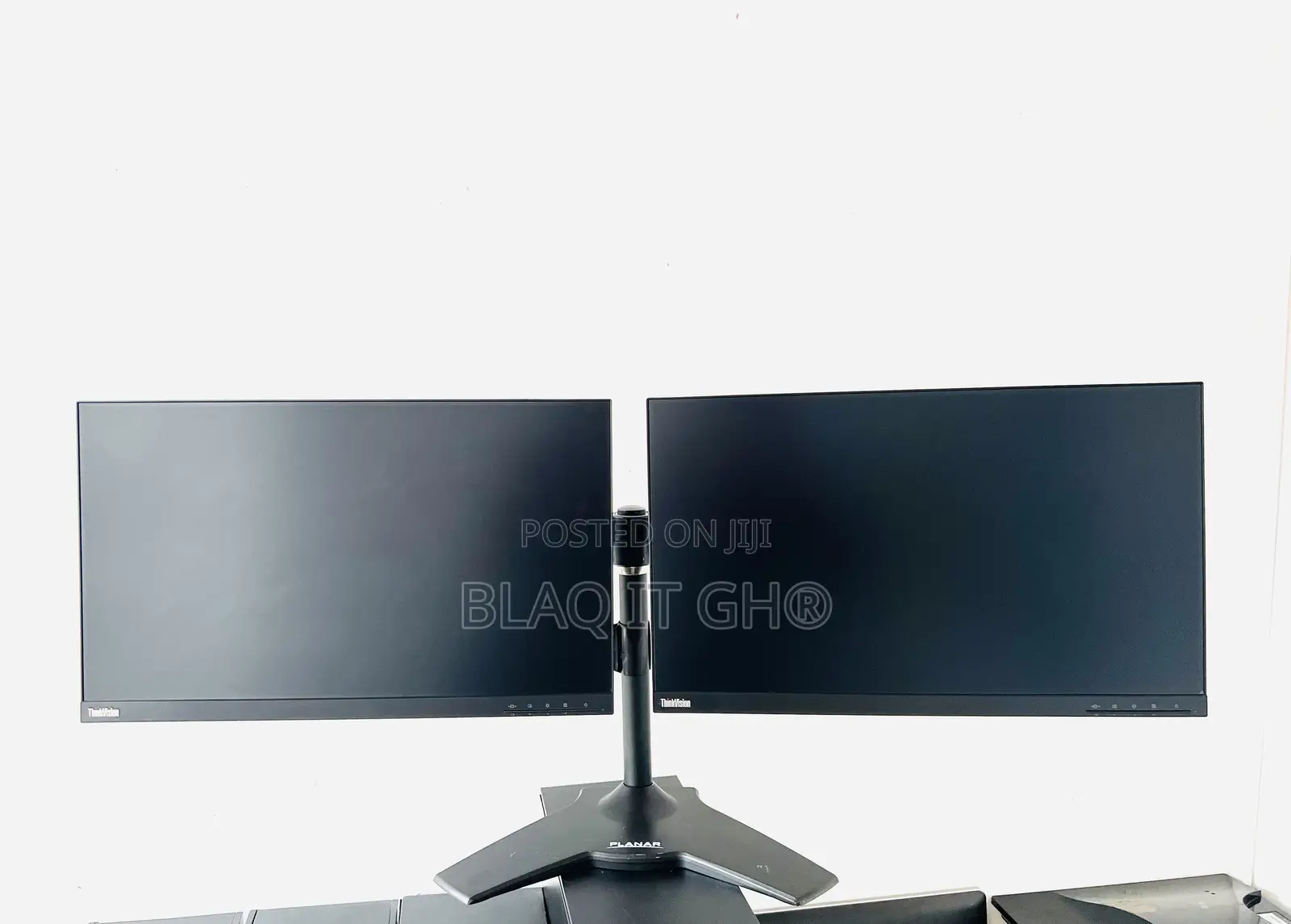 Dual Lenovo 24” IPS FHD Edgeless With Stand