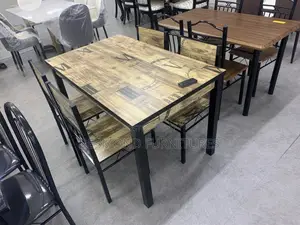 Wood Dining Table With 4 Chairs