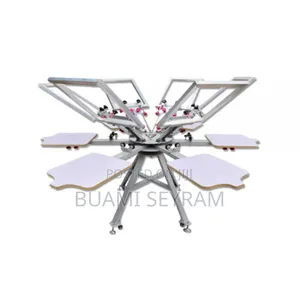 6 Color 6 Station Screen Printing Machine