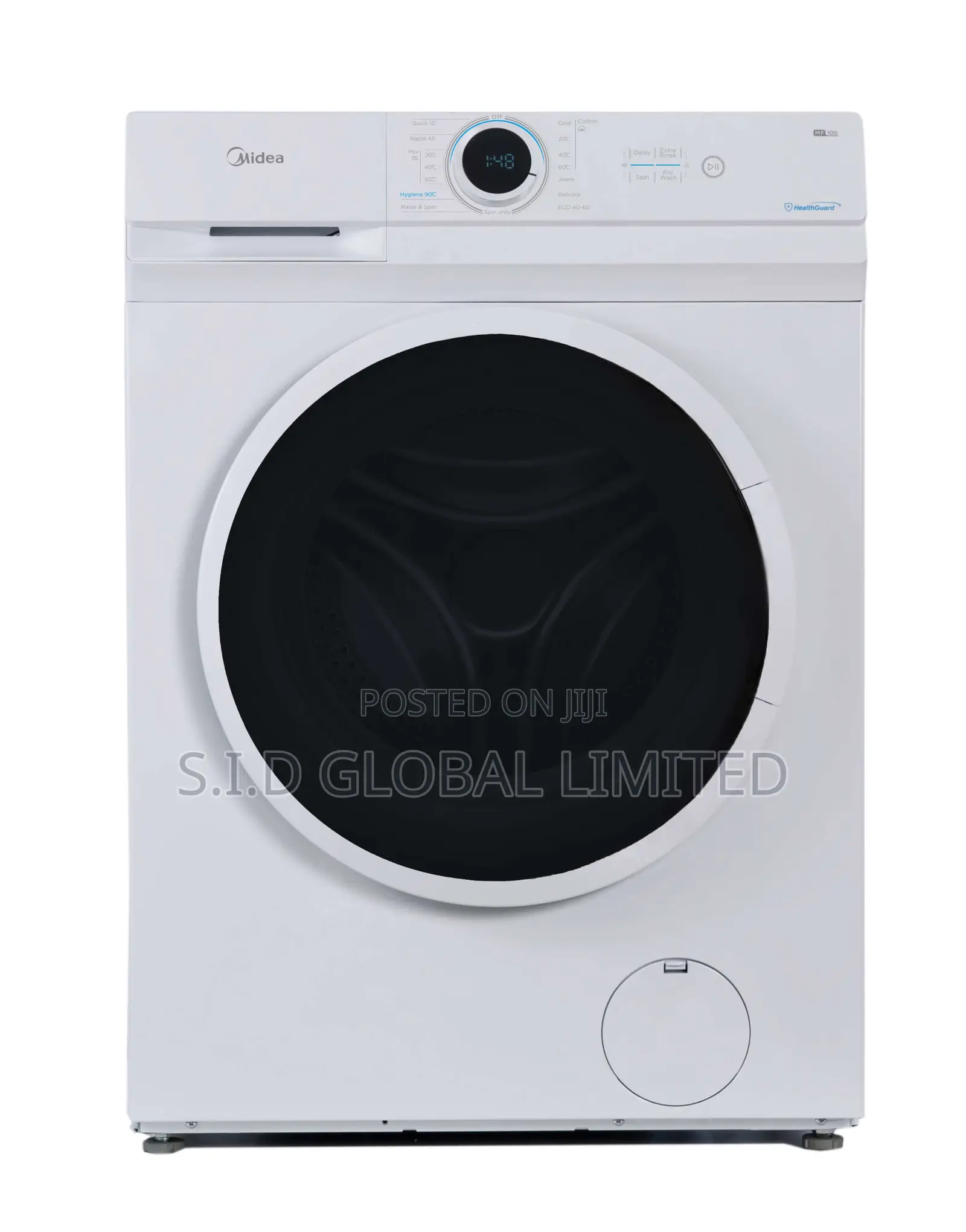 Superb Midea MF200W80WB/T 8kg Front Load Washing Machine