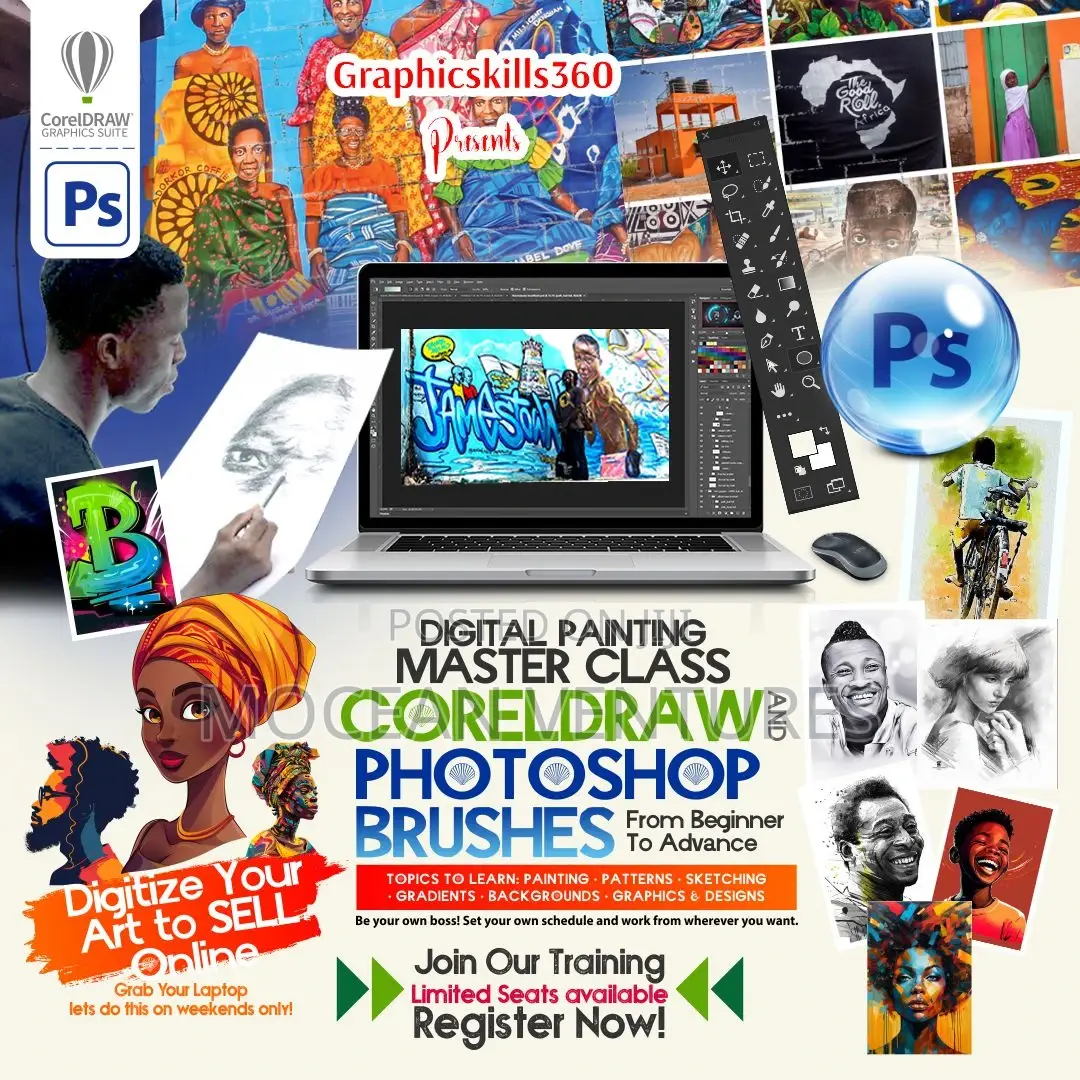 Digital Art Painting With Photoshop Brushes Training