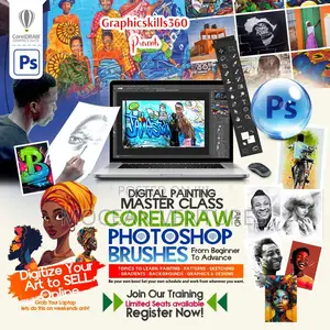 Digital Art Painting With Photoshop Brushes Training