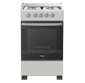 Newest MIDEA-4-BURNER-GAS-COOKER-BLACK-MIRROR-SP5055T082-B