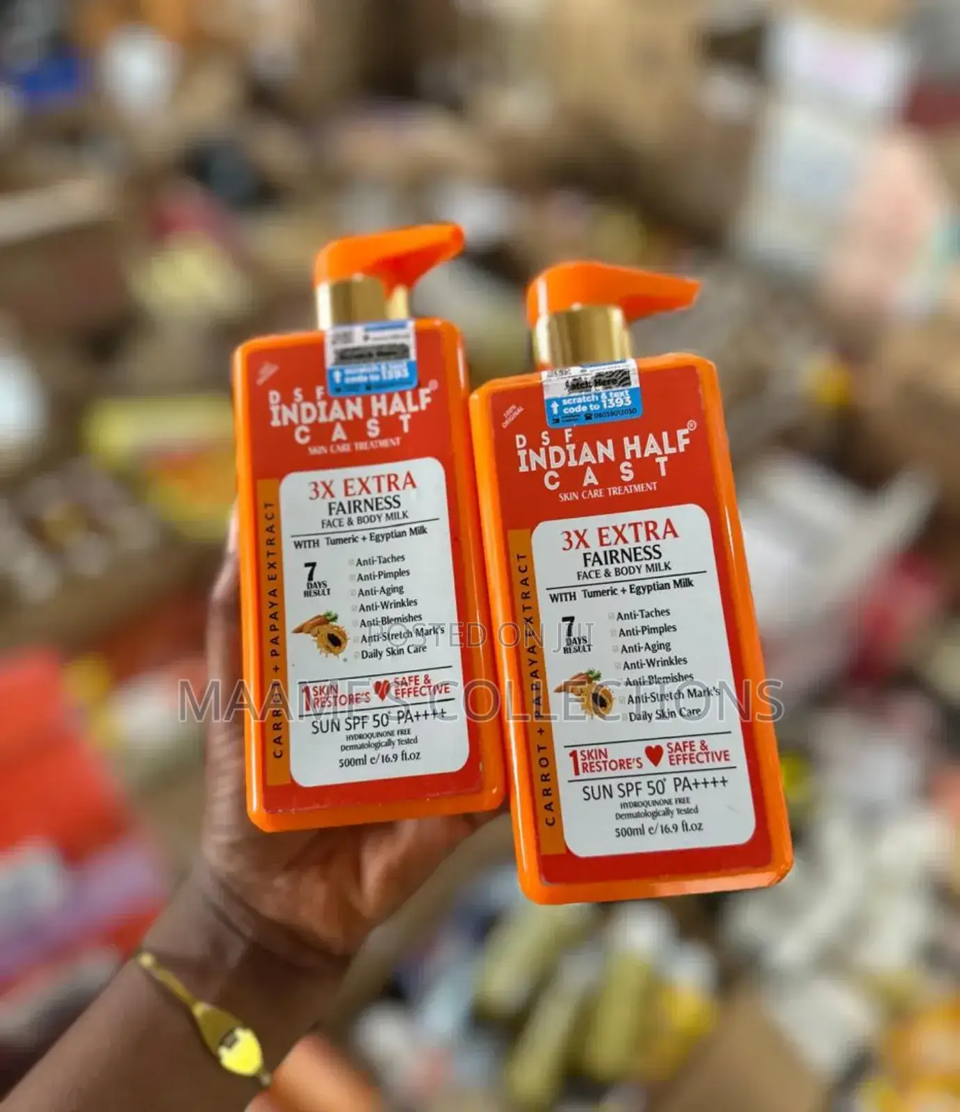 Indian Half Cast 3x Extra Fairness Face and Body Milk