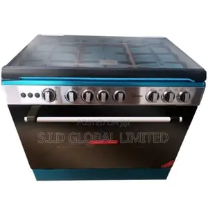 Midea 5 Burner Gas Cooker With Oven 36lmg5g027-Silver