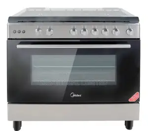 Awesome MIDEA-5-BURNER-GAS-COOKER-WITH-OVEN-AND-GRILL