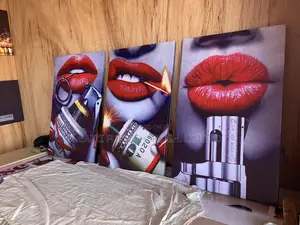 Canvas Wall Frame De Mouth Decor