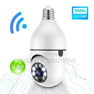 360° Wifi Bulb Cctv Camera With Android And Ios Free App