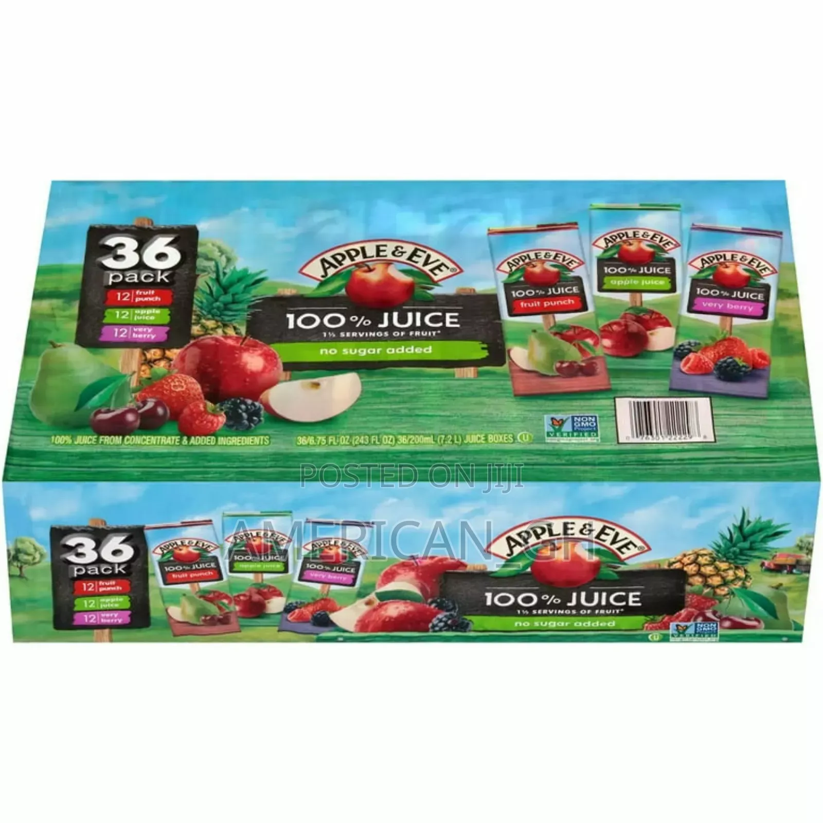 Apple and Eve 100% Juice Variety Pack, 36 Count