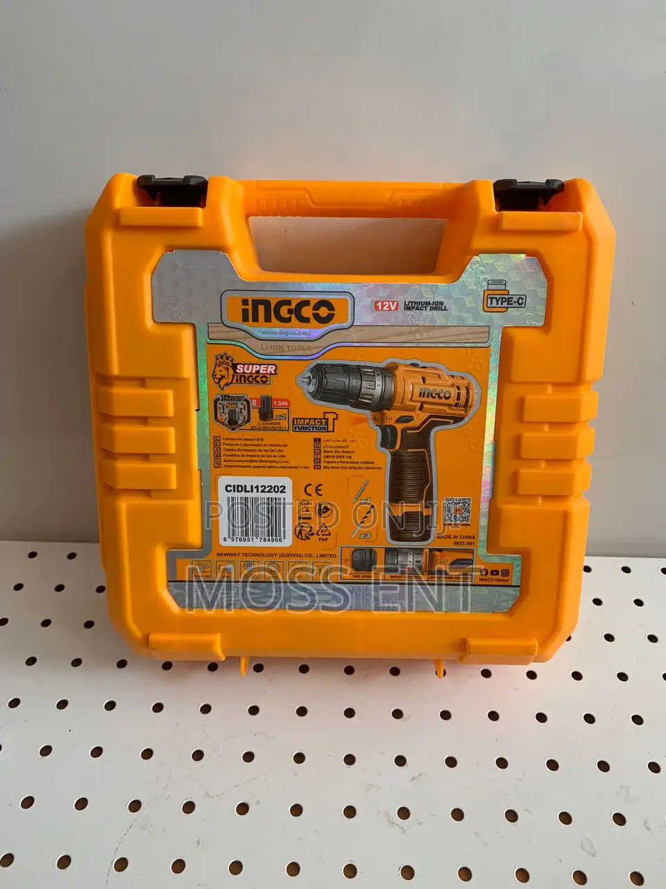 Ingco Cordless Drill 12v Type-C + 2 Battery - Cdli12202