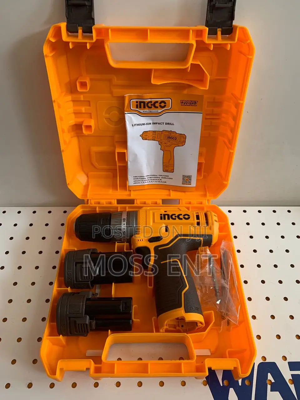 Ingco Cordless Drill 12v Type-C + 2 Battery - Cdli12202